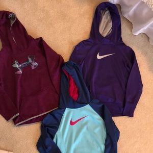 Set of three girls Dryfit sweatshirts